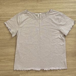 Express glitter crop top, size L